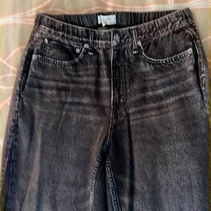 Miramar Wide Leg Printed Terry Tromp L'oeil Pant large in black magic